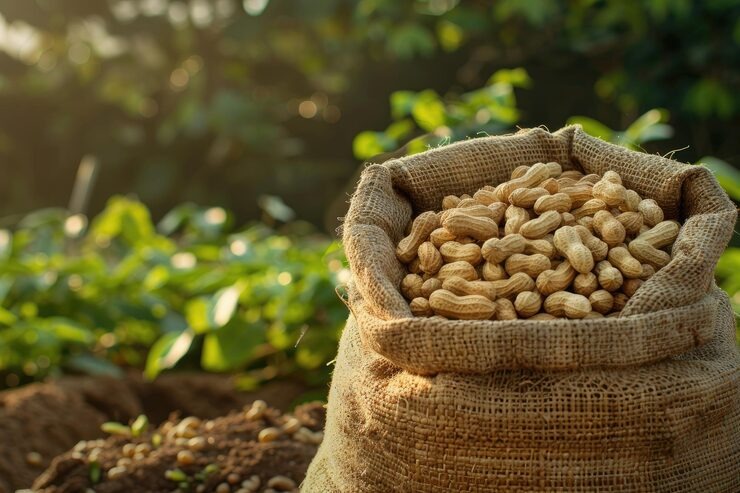 amendoim-em-saco-de-juta-fundo-e-fazenda-de-amendoim-amendoim-assado-sao-derramados-e-virado_641503-165474